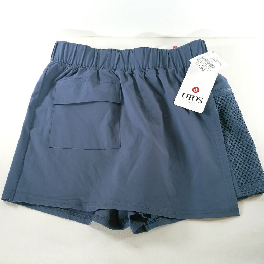 OTOS Women's Active Wear Shorts Size Small Crown Blue Nylon/Spandex NWT